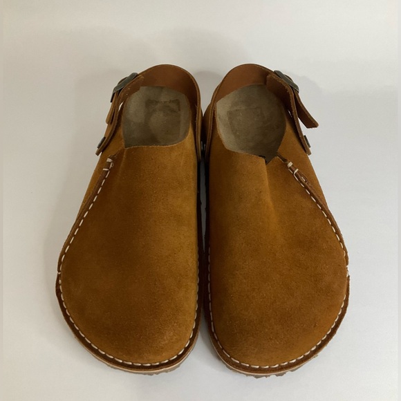 Birkenstock Lutry Premium Suede Leather Clogs Shoes Mink - Picture 1 of 9
